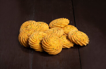 Healthy Homemade Sweet Cookies or Biscuits Also Know as Nan Khatai
