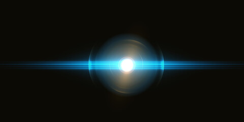 Explosion of a new star. Transparent effect, shining lens flare. Vector 10 eps.