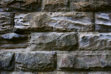 Old Stone Wall Close Up Background