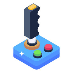  Arcade joystick isometric icon, editable vector   © SmashingStocks