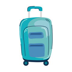 suitcase travel with wheels icon