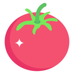 
Tomato icon in trendy style vector 

