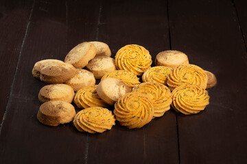 Healthy Homemade Sweet Cookies or Biscuits Also Know as Nan Khatai