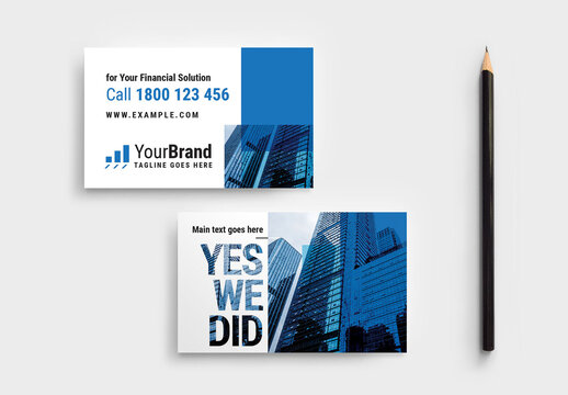 Business Card Tax Man Expertise for Your Financial Solution Flyer Templates