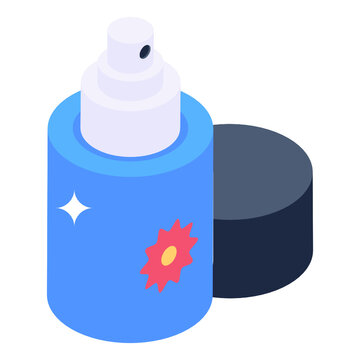 
Pesticide Spray Bottle Icon Isometric Design 

