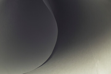 Curved White and Black Paper Background