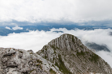 berggipfel lugauer mit wolken I