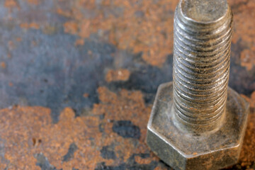 Art picture with rusty iron