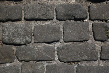 Square Stone Pavement Texture Close Up