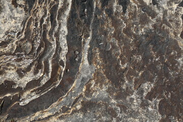 Dark Rock Stone Damaged Close Up Background