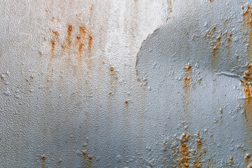 Rusted and Dented Silver Background