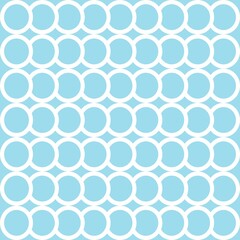 Simple pattern. Circle pattern. Seamless background. Fish scale pattern. Abstract geometric background in a marine theme. © Sudakarn