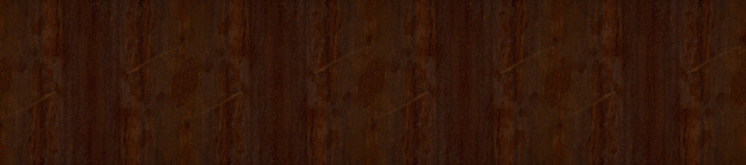 Grunge dark brown orange rusty corten steel facade wall, rust metal texture background banner...