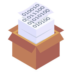 
Currency with chart denoting isometric icon of financial growth 

