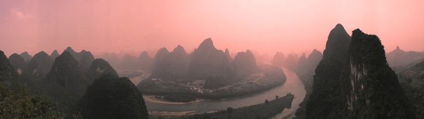 Fluss Yangtze/Guilin, China