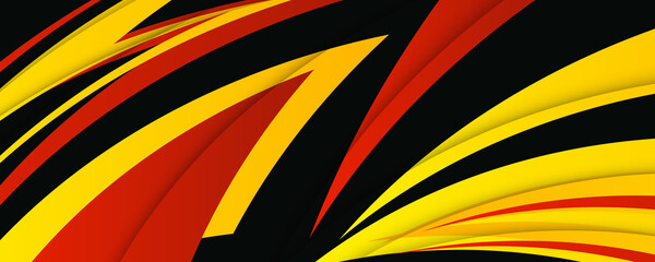 Abstract black red yellow illustration design vector background