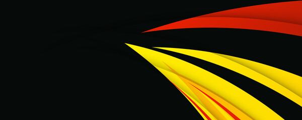 Abstract black red yellow illustration design vector background