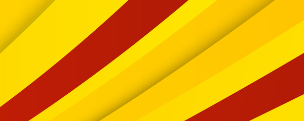 stylish red white and yellow abstract banner design