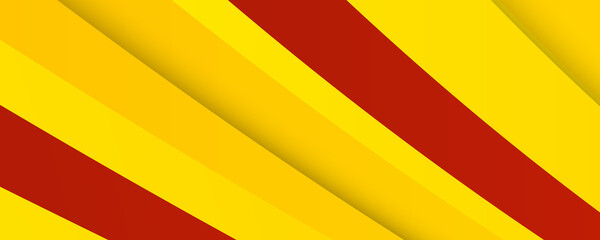 stylish red white and yellow abstract banner design