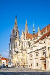 Fototapeta na wymiar Dom, Regensburg, Bayern, Deutschland 
