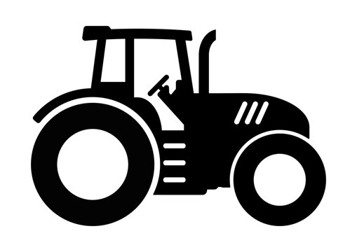 ngi1139 NewGraphicIcon ngi - Bauernhof / Ackerbau - Traktor Symbol . english - tractor icon . farming / agriculture . DIN A4 xxl g10349