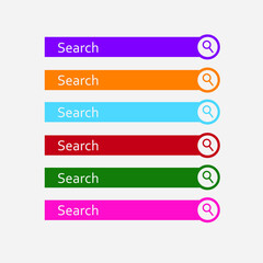 Obraz premium Sign Search template button icon for web. Vector isolated 