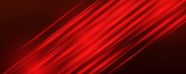 Abstract red light background. Illustration of abstract red and black metallic with light ray and glossy line. Metal frame design for background. Vector design modern digital technology concept