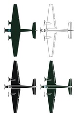 Ju 52 in top view