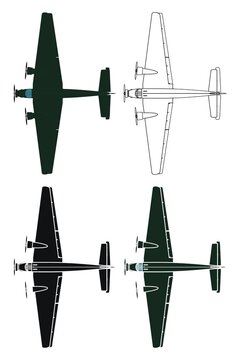 Ju 52 in top view