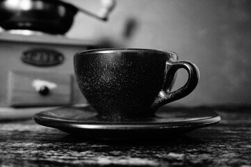 Tasse à café fabriquée avec du marc à café