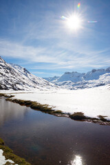 Snowy peaks in the Pyrenees