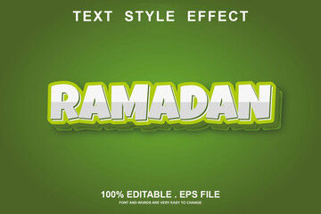 ramadan text effect editable