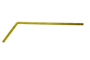 yellow straw isolated
