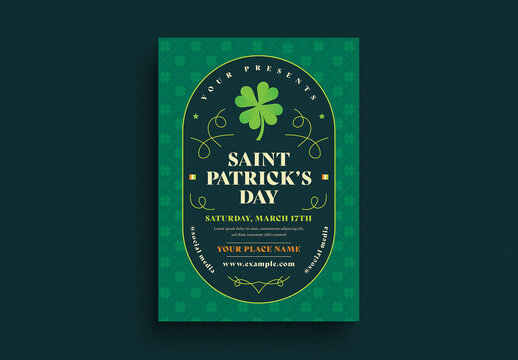 Saint Patrick's Event Flyer Layout