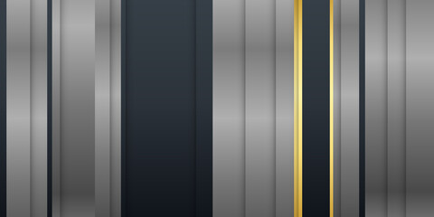 Black abstract geometric background. Modern shape concept. Abstract polygonal pattern luxury black with silver. Black premium background with luxury dark polygonal pattern and silver triangle lines.