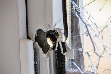 heart-shaped window damage