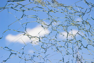 broken glass background