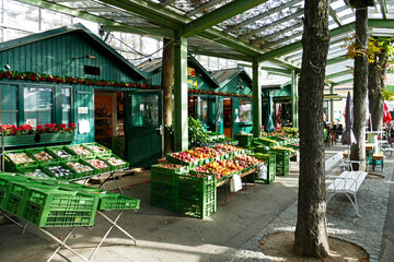 Green Market in Baden bei Wien in the center of the town