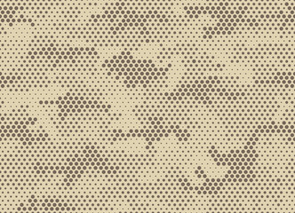 Desert camouflage seamless geometric pattern. Abstract camo. Modern military texture. Print on fabric on clothes. Vector illustration