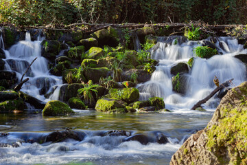 Cascada en el r&iacute;o T&aacute;mega (A Pousa)
