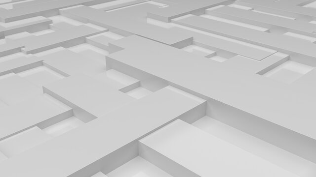 Abstract 3D Modern White Rectangles Background