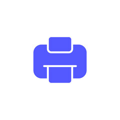 Simple printer icon for offices and homes