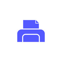 Simple printer icon for offices and homes