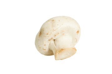 Fresh champignon mushrooms isolated on white background