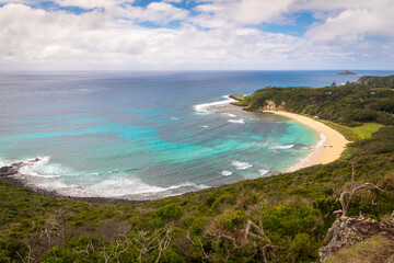 Neds beach on Lord Howe Island from Malabar Hill Hike