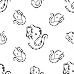 Ganesha The Lord Of Wisdom Seamless Pattern