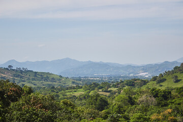 Naklejka premium view of the mountains