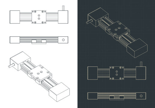 Linear actuator drawings