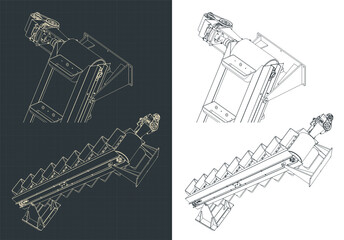 Bucket elevator blueprints © blacklight_trace