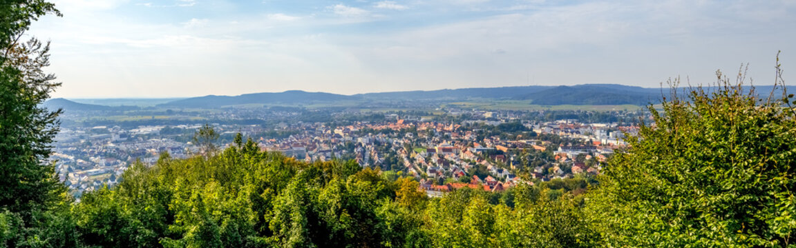 Ausblick &uuml;ber Neumarkt in der Oberpfalz, Bayern, Deutschland 